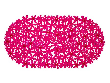 Spa-коврик д/ванны AQUA-PRIME Цветы 66х35см (розовый)