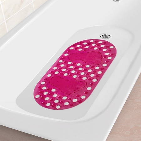 Spa-коврик д/ванны AQUA-PRIME Аппликатор массажный 69х36см (розовый)