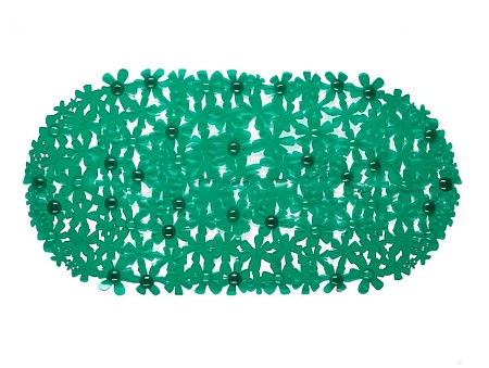 Spa-коврик д/ванны AQUA-PRIME Цветы 66х35см (зеленый)