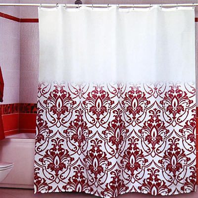 Шторы для ванной комнаты MIRANDA 180х200см ALINA, полиэстер, красный