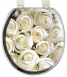 Крышка для унитаза AQUA-Prime DIGITAL 3564 (Турция)  розы белые