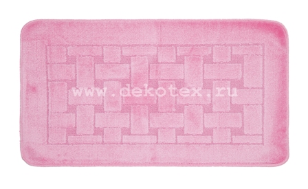 Коврик для в/к BANYOLIN CLASSIC из 1 шт 55х90см ворс 11мм (розовый) РОССИЯ, арт. 167