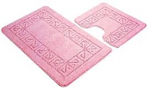 Комплект ковриков для в/к BANYOLIN CLASSIC из 2шт 50х80/50х40 см ворс 11мм (розовый) РОС, арт. 167