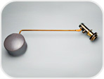 Клапан шаровый латунный с поплавком (вставка латунная, рычаг)