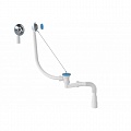 V152-4 Сифон для ванны 1 1/2&quot; нерегулируемый с гибкой трубой 40/50 метал.цепочка