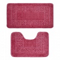 Комплект ковриков для в/к BANYOLIN CLASSIC из 2шт 50х80/50х40 см ворс 11мм (темно-розовый) арт. 175