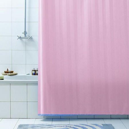 Шторы д/ванны текстиль/полиэстр180х180 см (розовый) FRAP8605  