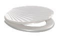ORIO КР3-6 Крышка для унитаза универсальная ракушка белая перламутровая