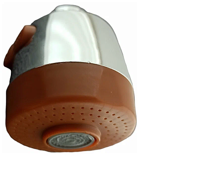Аэратор - насадка на гусак с кнопочным переключением воды DK 771С коричневый