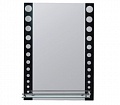 Зеркало Frap F619 прямоугольник, полочка, черное обрамление 700х500 мм