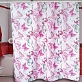 Шторы для ванной комнаты MIRANDA 180х200см SARE, полиэстер, розовый