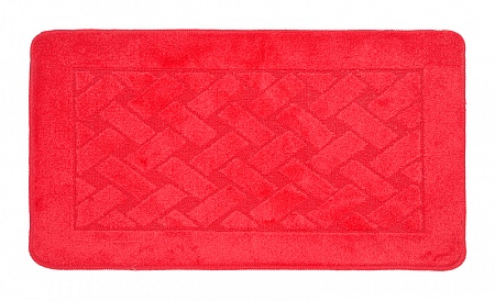 Коврик для в/к BANYOLIN CLASSIC из 1 шт 55х90см ворс 11мм (красный) РОССИЯ, арт. 176