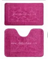 Комплект ковриков для в/к BANYOLIN CLASSIC из 2шт 50х80/50х40 см ворс 11мм (бордовый) РОС, арт. 165