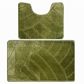 Комплект ковриков для в/к BANYOLIN CLASSIC из 2шт 55х90/55х45 см ворс 11мм (зеленый) РОС, арт. 157