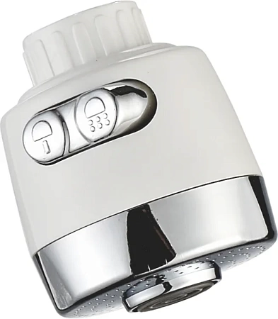 Аэратор - насадка на гусак с кнопочным переключением воды DK 768С белый
