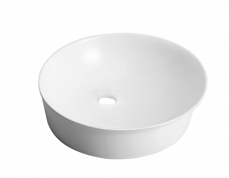 Раковина для ванной к столешнице, накладная, белая (450*450*130 мм) GT 101 круглая без перелива