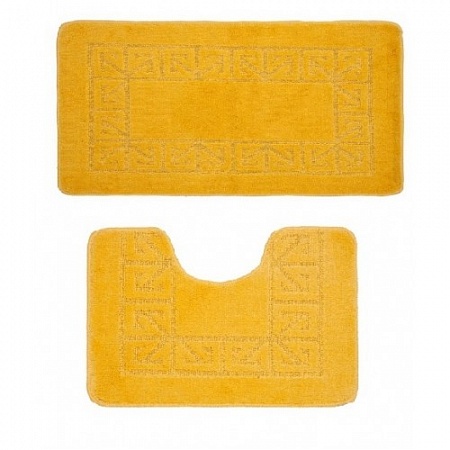 Комплект ковриков для в/к BANYOLIN CLASSIC из 2шт 50х80/50х40 см ворс 11мм (желтый) РОС, арт. 183
